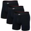 saxx vibe xtra boxer brief fly 3pk black
