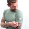 sensor merino air panske triko kr rukav basil green3
