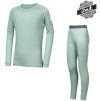 sensor merino air set detsky triko dl rukav spodky basil green