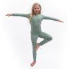 sensor merino air set detsky triko dl rukav spodky basil green3