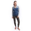 sensor merino bold damske triko dl rukav zip cool blue cool gray6