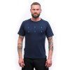 sensor merino blend typo panske triko kr rukav deep blue2