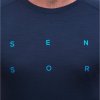 sensor merino blend typo panske triko kr rukav deep blue4