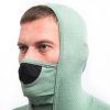 sensor merino df panske triko dl rukav s kapuci basil green3