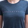 FT WOMEN'S MERINO TENCEL LOGO TEE BLUE 4