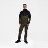 Northfinder DAMMASTOCK pánská univerzální funkční mikina s kapucí black dark green MI 3823OR 5503