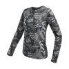 SENSOR MERINO BLEND IMPRESS dámské triko dl.rukáv zebra S (Velikost S)