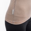 SENSOR MERINO IMPRESS dámské triko dl.rukáv almond beige/origami S (Velikost S)