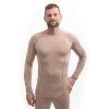 sensor merino active panske triko dl rukav almond beige2