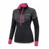 4239 1 therm lady 1 2 zip black grey pinky front