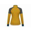 4239 4 therm lady 1 2 zip mustard grey dark lagoon back